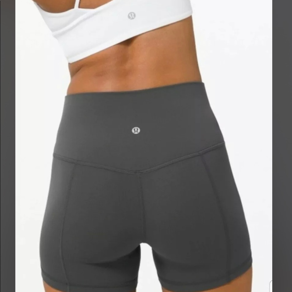 Lululemon High Rise Align Shorts 4” Grey Size 4